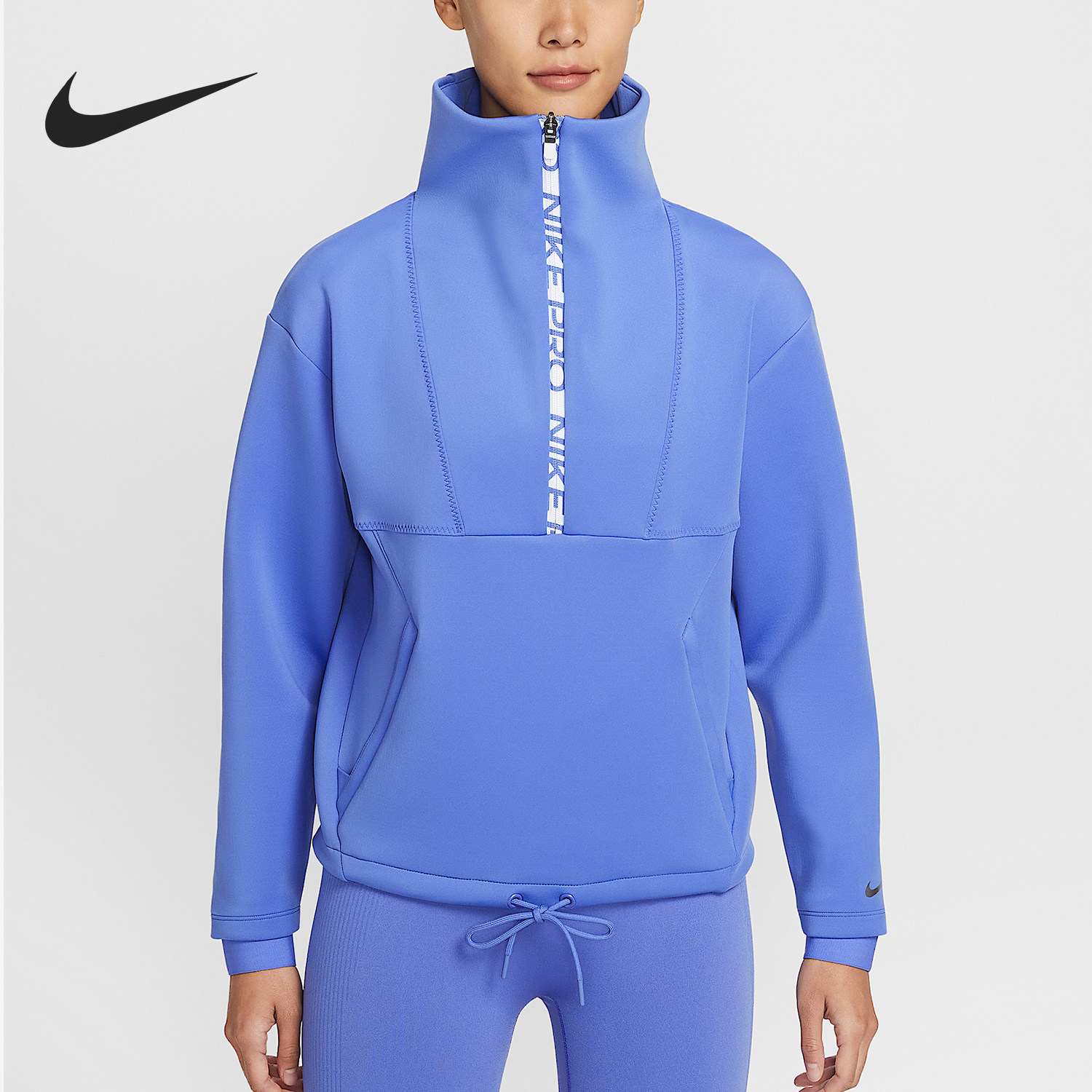 Nike/耐克官方正品2025冬季款女士立领印花耐穿卫衣IQ3947-570