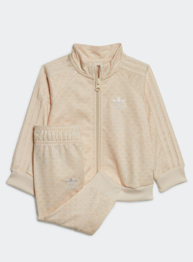 Adidas/阿迪达斯正品三叶草春季婴童新款运动休闲长袖套装H62935