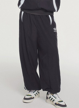 Adidas/阿迪达斯正品三叶草男士拼接休闲宽松运动裤JL8355