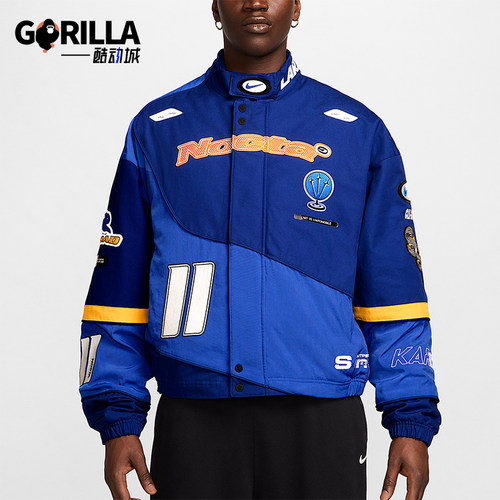 Nike/耐克正品2025秋季款男士耐穿运动赛车印花外套FD2195-455