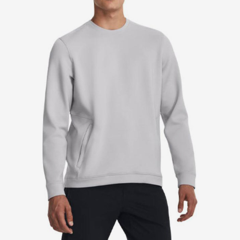 UA/安德玛正品Meridian CW Crew男士圆领宽松长袖卫衣1379667-014
