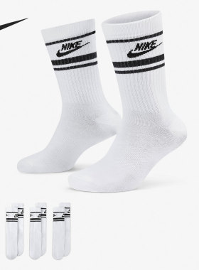 Nike/耐克官方正品休闲男女时尚运动透气袜子三双装 DX5089-103
