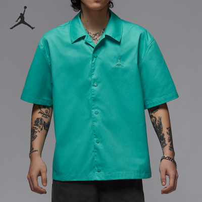 耐克男士宽松时尚梭织翻领衬衫