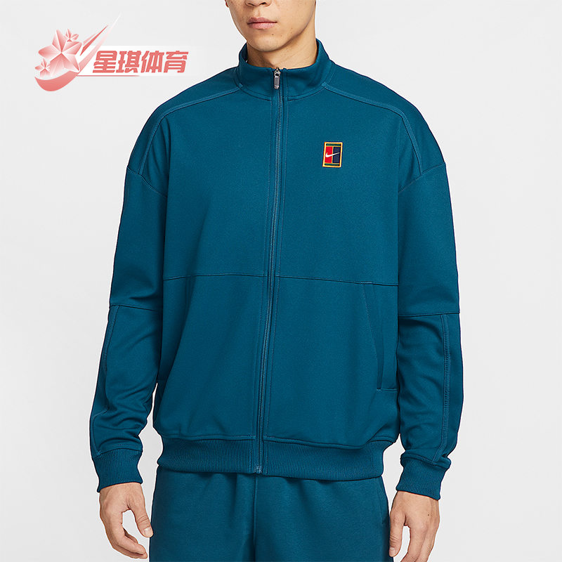 Nike/耐克正品Court Heritage男士薄绒网球经典夹克FZ6926-415