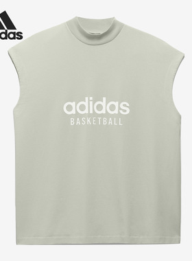 Adidas/阿迪达斯官方正品BASKETBALL TEE情侣款运动背心IA3444