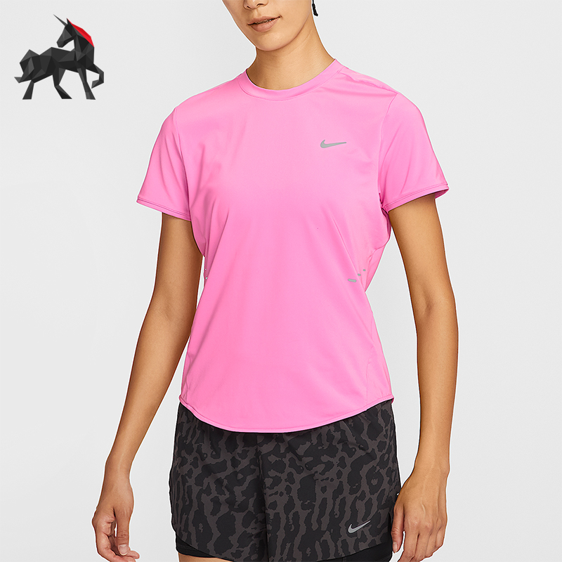 Nike/耐克正品Dri-FIT女士套头跑步透气运动训练短袖HM9699-675