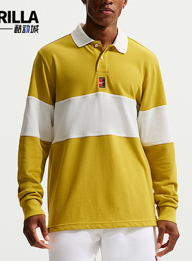 Nike/耐克正品Court Heritage男士运动网球长袖POLO衫HQ1748-389
