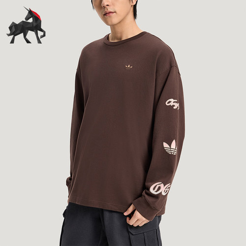 Adidas/阿迪达斯正品三叶草男士宽松复古日常经典休闲T恤KR5045