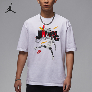 针织宽松圆领休闲运动短袖 Nike 耐克正品 JORDAN男士 100 HJ2930