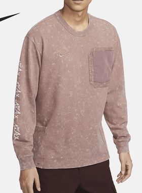 Nike/耐克官方正品当季新款男士圆领满印长袖FZ6563-208