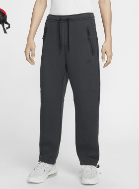 Nike/耐克正品Tech 男士简约系带针织直筒运动长裤HJ6534-060
