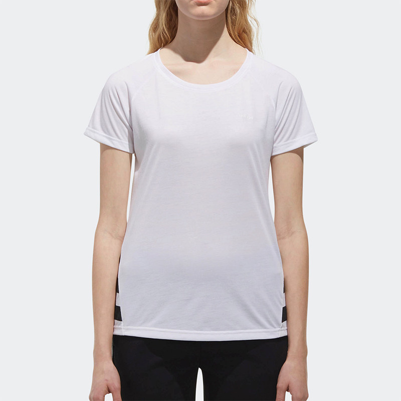 Adidas/阿迪达斯正品夏季NEO女士休闲圆领简约透气短袖T恤CV9245