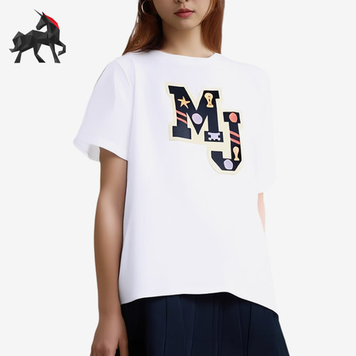 Nike/耐克正品女士涂鸦字母印花套头圆领短袖T恤FB5197-100