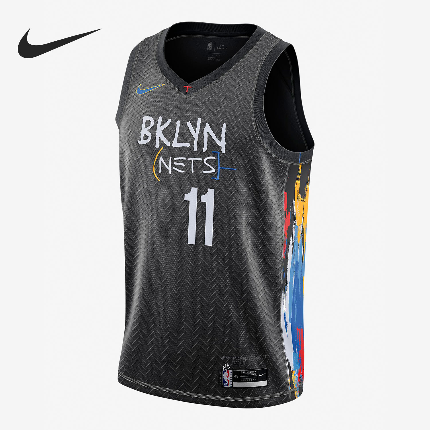 Nike/耐克正品当季新款透气欧文休闲限定SW球衣篮球T恤 CN1713