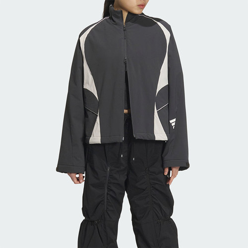 Adidas/阿迪达斯正品FUSTL WV JKT女士经典立领宽松外套JY8062