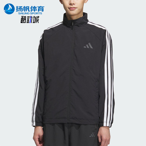 Adidas/阿迪达斯正品2025春款男士经典插肩袖运动宽松外套KC3892