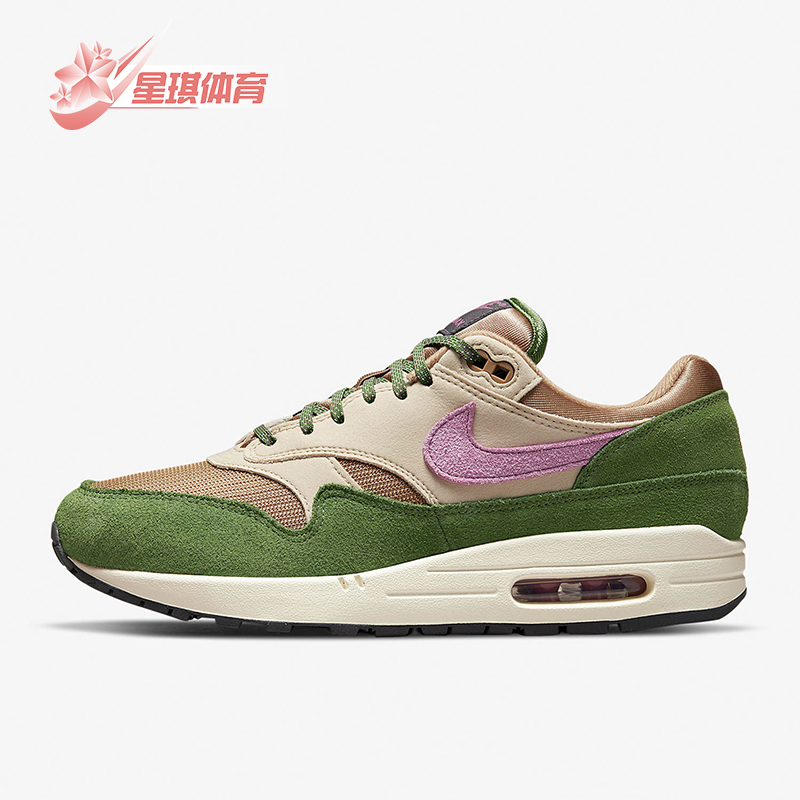 Nike/耐克正品Air Max 1男女低帮气垫拼接运动跑步鞋DR9773-300