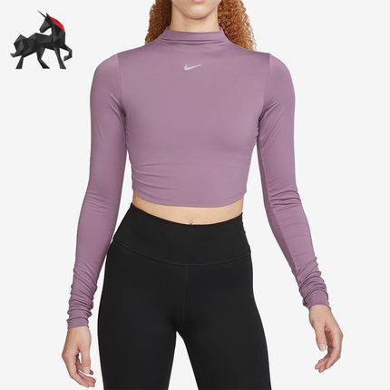 Nike/耐克正品运动女子健身透气紧身短款套头衫FB5277-536