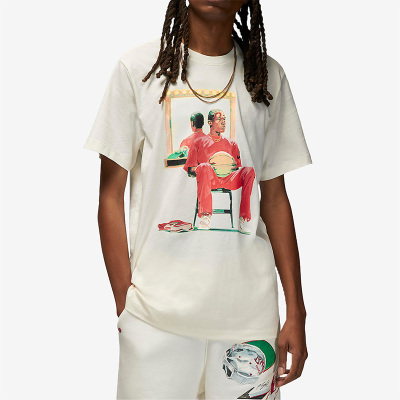 Nike/耐克正品Air Jordan男子健身运动休闲透气短袖T恤DQ7381-133