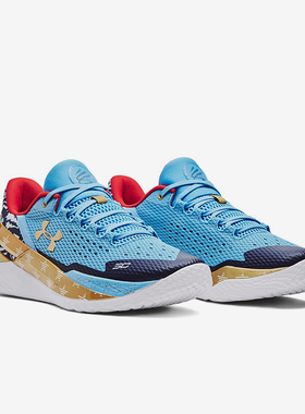 UA/安德玛正品CURRY 2 LOW FLOTRO男女拼接实战篮球鞋3026276-402