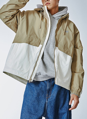 New Balance/NB正品新款男女梭织连帽运动夹克外套AMJ41340-CIC