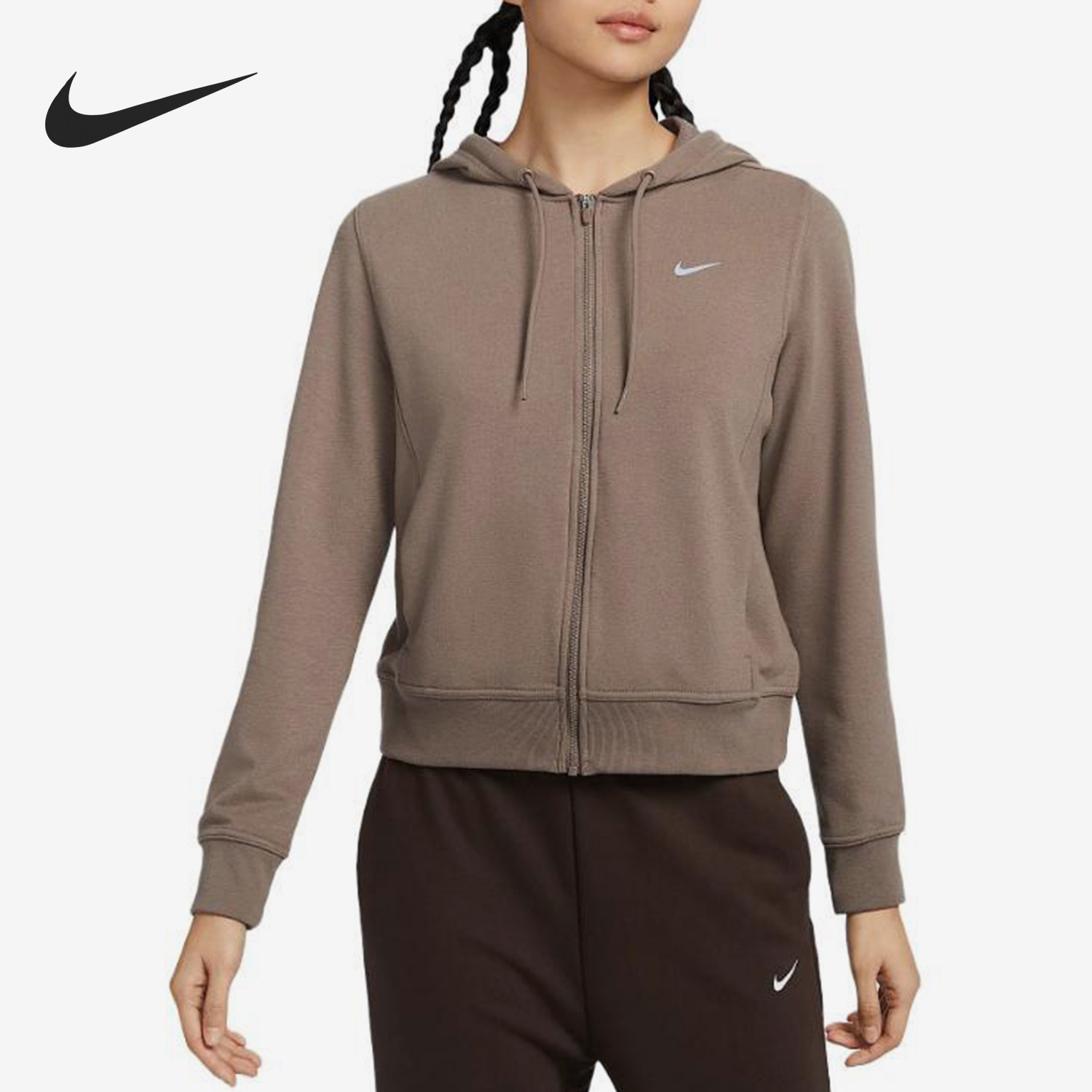 Nike/耐克正品25年春款女士连帽复古休闲经典针织外套FB5199-233