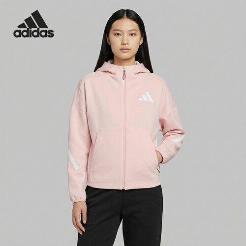 Adidas/阿迪达斯正品W Z.N.E. FZ女士针织休闲连帽外套KC7905