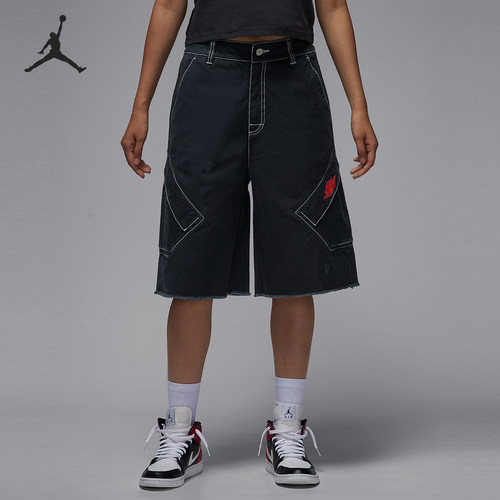 Nike/耐克正品JORDAN女士运动宽松梭织中腰休闲短裤IH2535-010