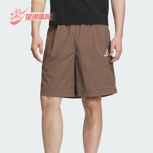 Adidas/阿迪达斯正品2025夏季款男士梭织透气日常休闲短裤KF0135