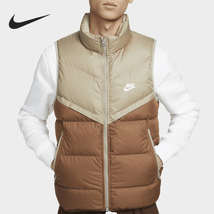 运动保暖拼接户外羽绒马甲FB8184 秋冬男士 248 耐克正品 Nike