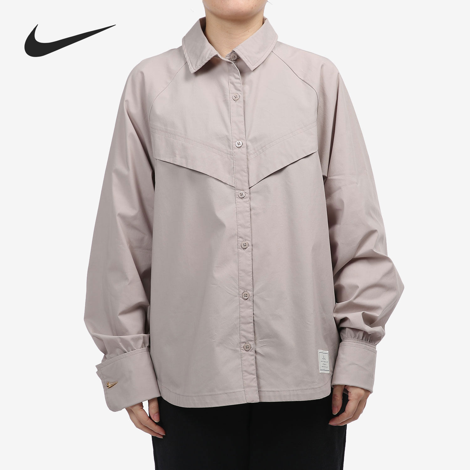 Nike/耐克官方正品当季新款女子运动休闲长袖衬衣DD5051-033