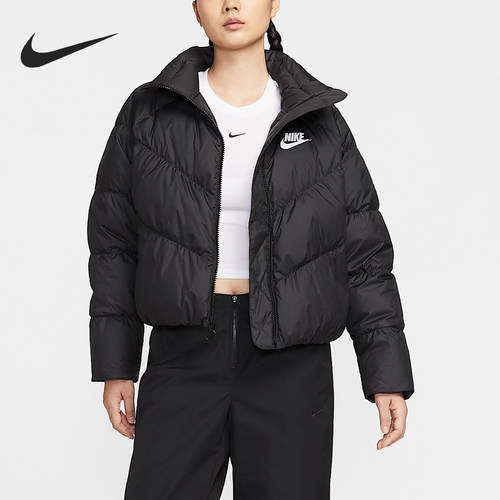 Nike/耐克正品冬季女士短款立领保暖运动休闲羽绒服IB2964-010