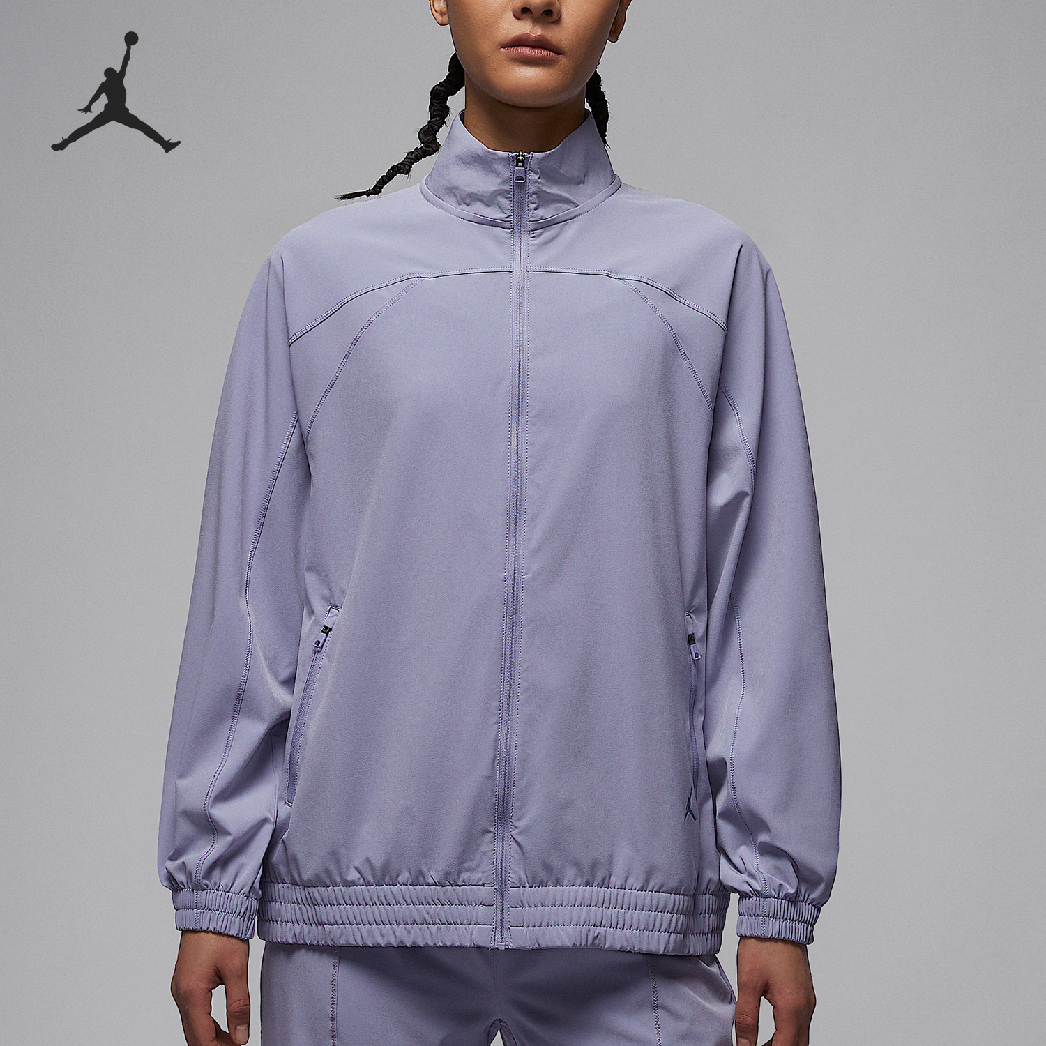 Nike/耐克正品JORDAN女士宽松立领篮球梭织外套FN5144-519