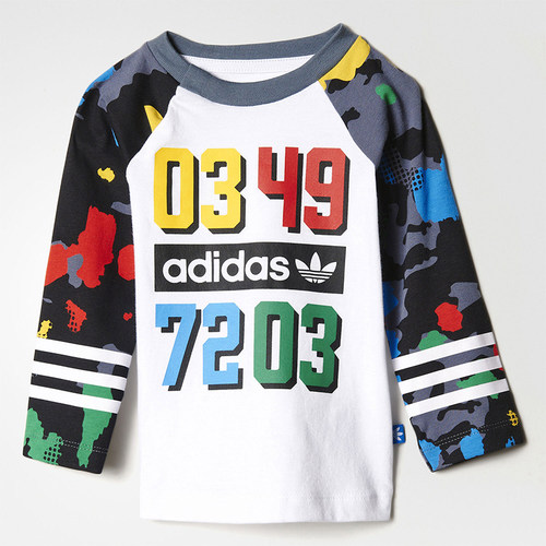 Adidas/阿迪达斯正品三叶草印花长袖T恤经典新款长袖T恤AY8559