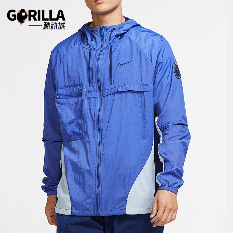 耐克男子连帽跑步夹克外套