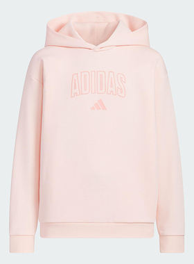 Adidas/阿迪达斯正品新款大童针织休闲保暖户外连帽卫衣KC1550