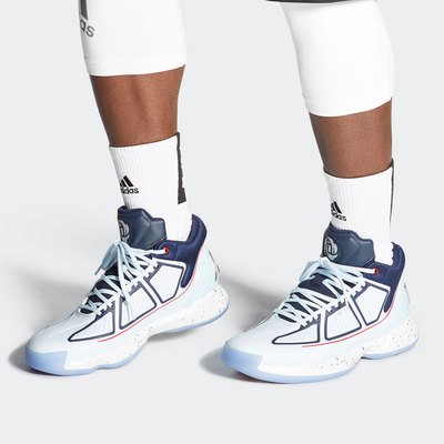 Adidas/阿迪达斯正品男款舒适百搭减震防滑耐磨篮球鞋EH2130