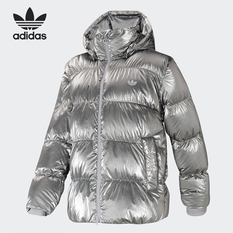 Adidas/阿迪达斯正品三叶草 OS DOWN PUFFER 女保暖羽绒服 GU0757
