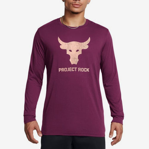 UA/安德玛正品Project Rock男子户外休闲透气长袖T恤1374847-505
