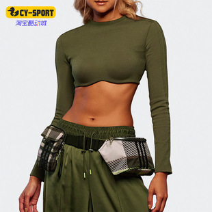 长袖 Adidas PARK女子短款 三叶草IVY T恤HG2426 阿迪达斯正品