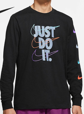 Nike/耐克正品 当季新款男子运动休闲圆领长袖T恤 DB6189-010