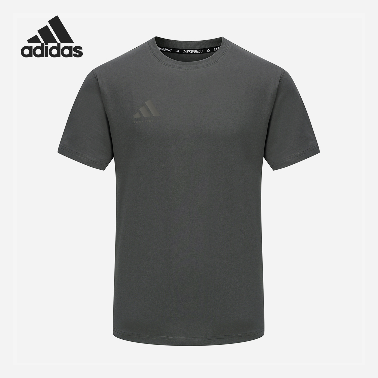 阿迪达斯男士圆领简约短袖