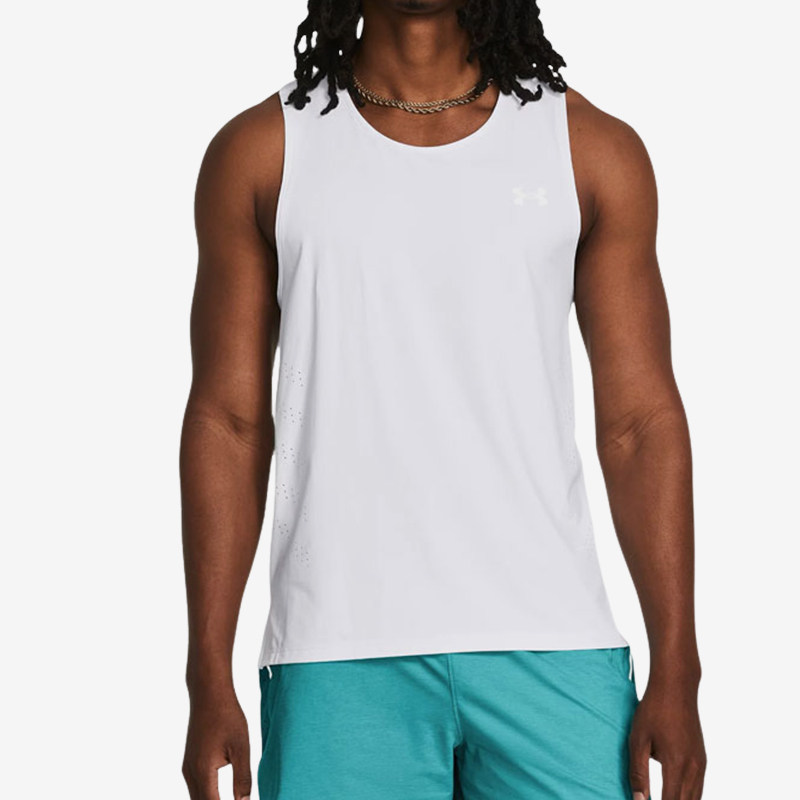 UA/安德玛正品新款男士跑步训练运动圆领透气无袖背心1382608-100