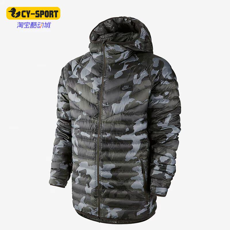 Nike/耐克正品冬季新款男子运动透气保暖连帽羽绒服 678282-037