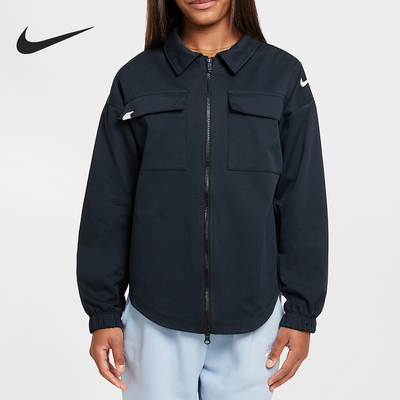 Nike/耐克正品Sportswear大童翻领休闲口袋外套FZ5552-010