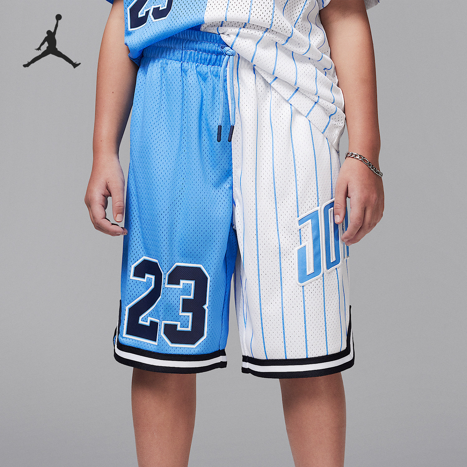 Nike/耐克正品JORDAN大童透气拼接训练篮球短裤II3081-412