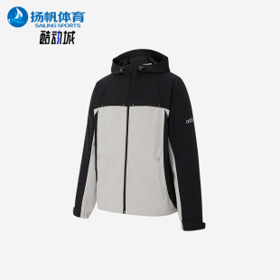 经典 Adidas 男士 2025新款 梭织连帽夹克外套KA2558 阿迪达斯正品