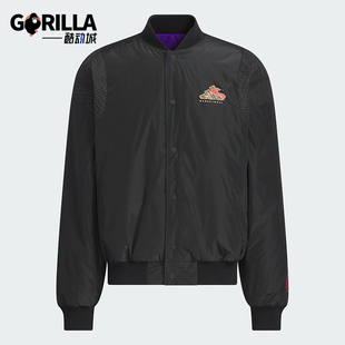 阿迪达斯正品 JKT男士 双面穿棉服外套JM5670 LNY Adidas