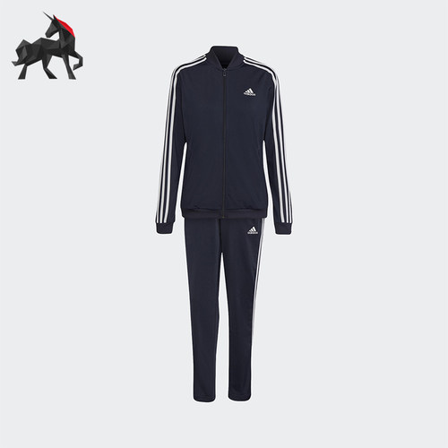 Adidas/阿迪达斯正品女士长袖夹克柔软长裤休闲套装H10155