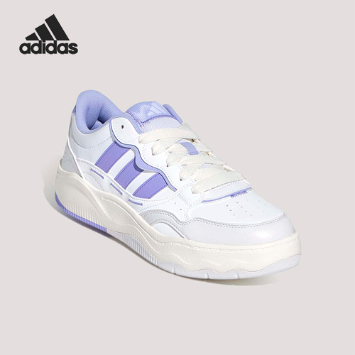 Adidas/阿迪达斯正品Lite Shuffle女士系带日常运动板鞋KH9026